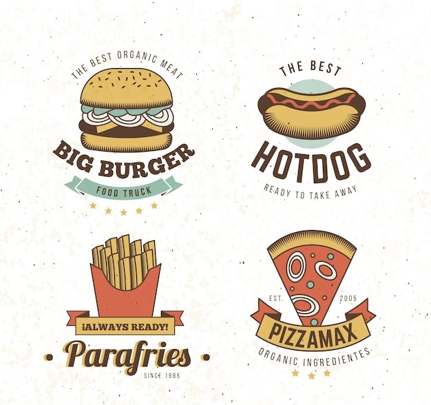 fast food logo collection